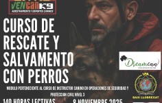 Curs de rescat i salvament amb gossos