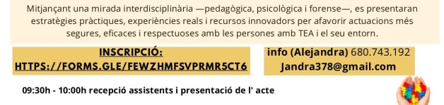 TEA EN EMERGÈNCIES, CRITERI OPERATIU I SEGURETAT