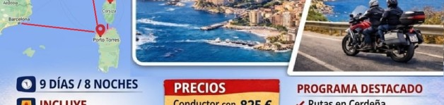 RUTA MOTERA PER SARDENYA, CÒRCEGA i MÒNACO