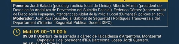 Jornada formativa sobre l’ús de la força i benestar emocional policial