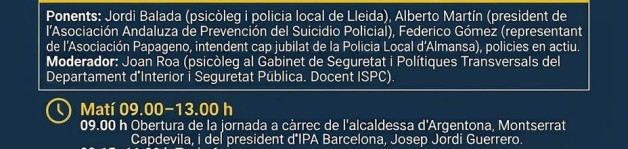 Jornada formativa sobre l’ús de la força i benestar emocional policial