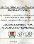 Conveni de col·laboració amb Becerra Abogados